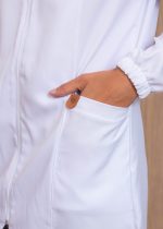 Jaleco Masculino Bernardo – Basico com zíper, modelo atemporal para profissionais. Ideal para clinica, consultorio e laboratorio.