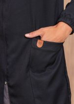 Jaleco Masculino Bernardo – Basico com zíper, modelo atemporal para profissionais. Ideal para clinica, consultorio e laboratorio.