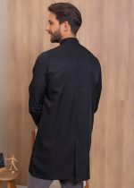 Jaleco Masculino Bernardo – Basico com zíper, modelo atemporal para profissionais. Ideal para clinica, consultorio e laboratorio.