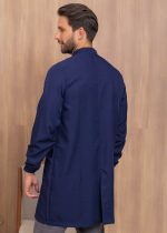 Jaleco Masculino Bernardo – Basico com zíper, modelo atemporal para profissionais. Ideal para clinica, consultorio e laboratorio.